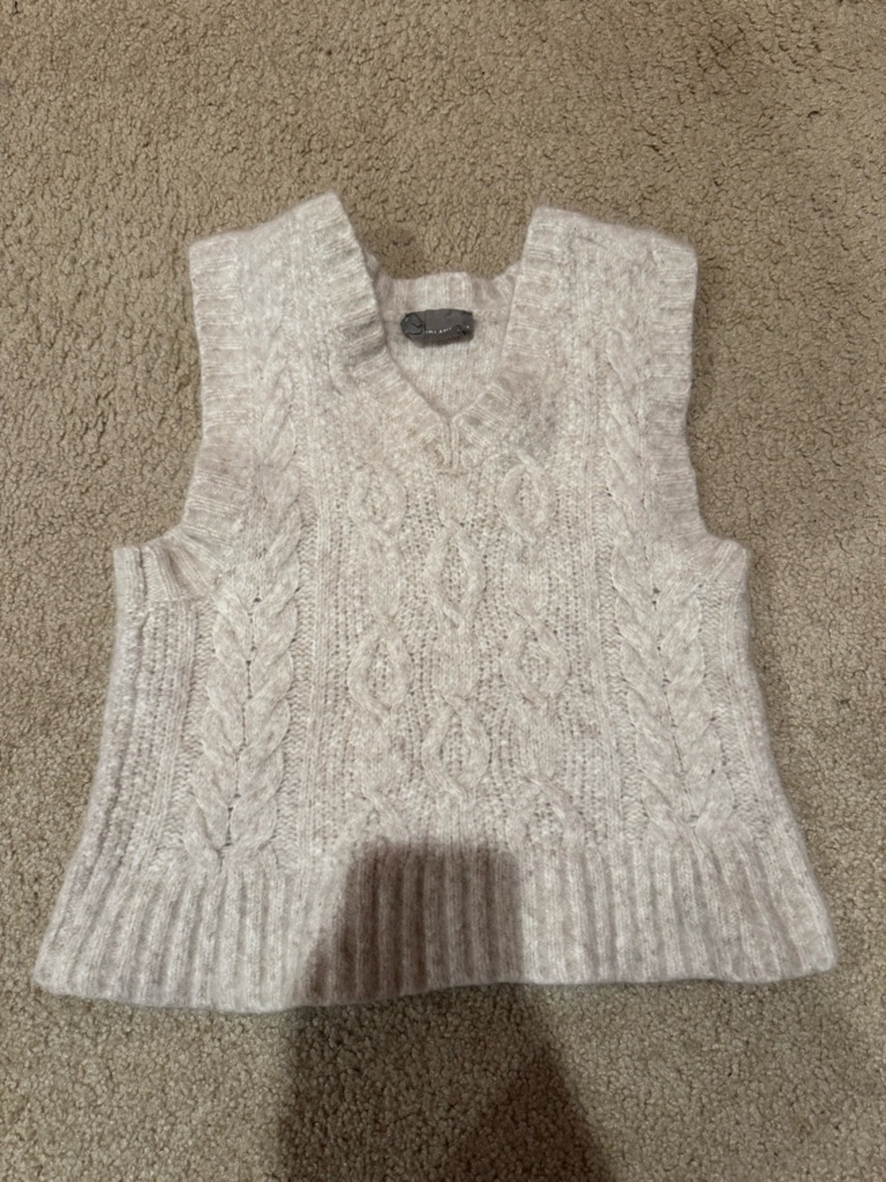 Cable Knit Vest